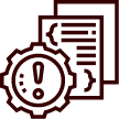 Document with warning symbol icon