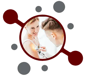 Advanced medical billing system icon for solving complex dermatology billing challenges